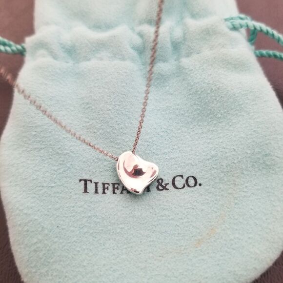 Tiffany & Co. Solid Heart Necklace - Picture 4 of 8